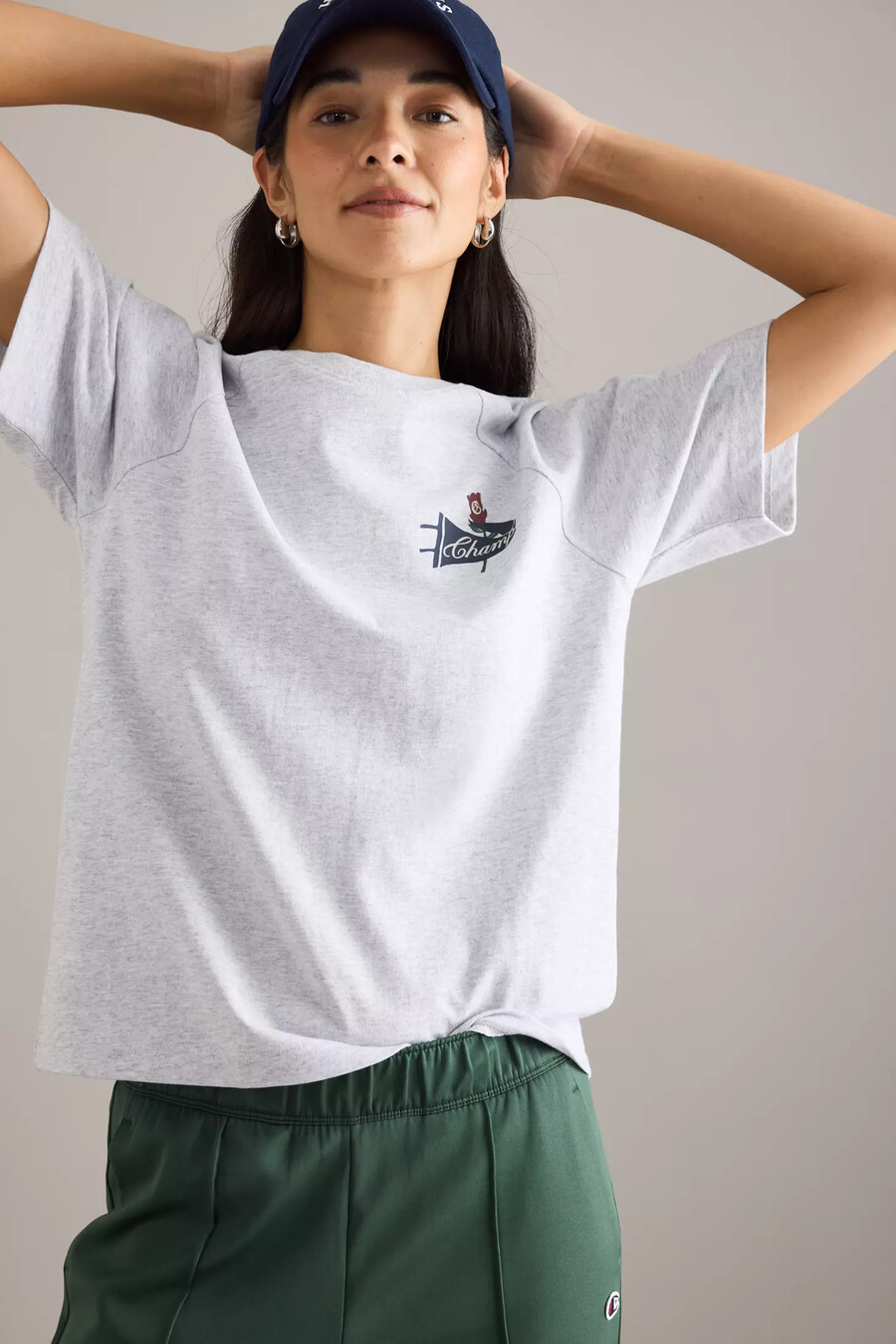 camiseta de manga raglán champion