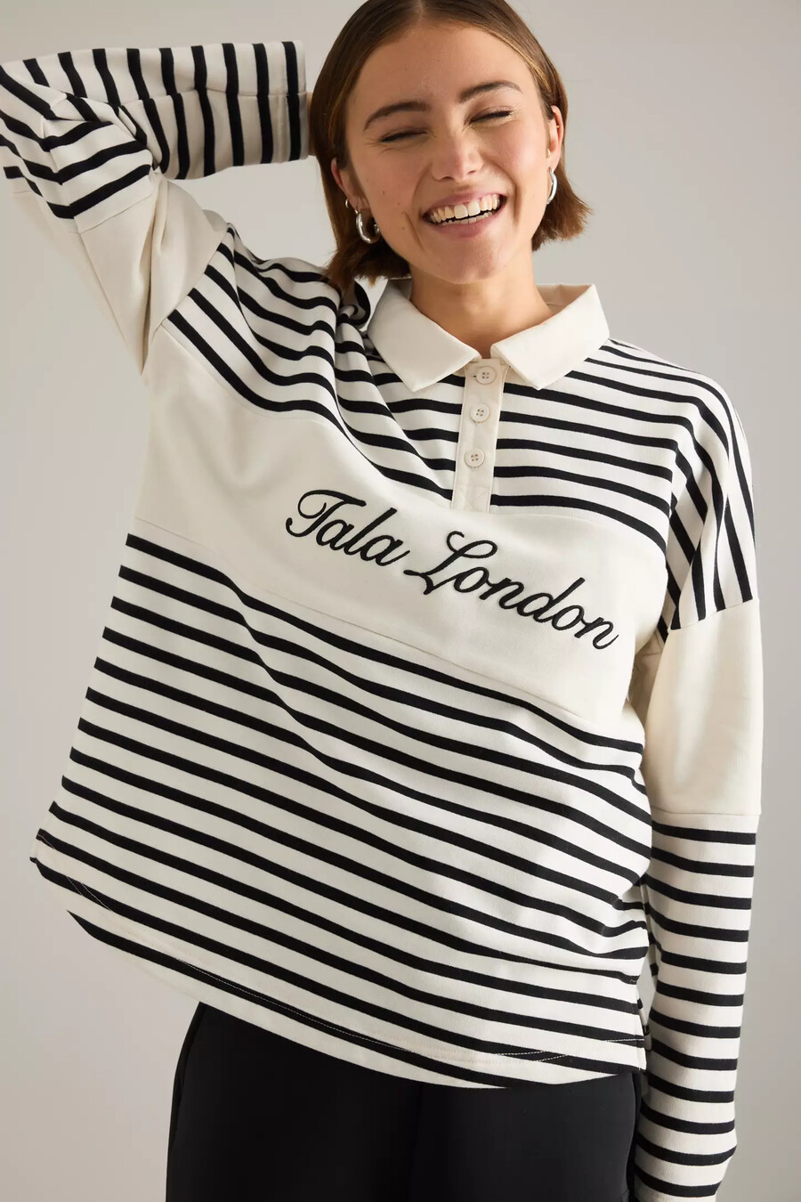 sudadera polo de rugby tala
