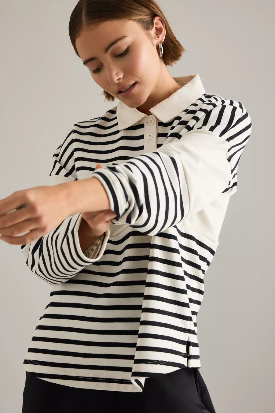 sudadera polo de rugby tala