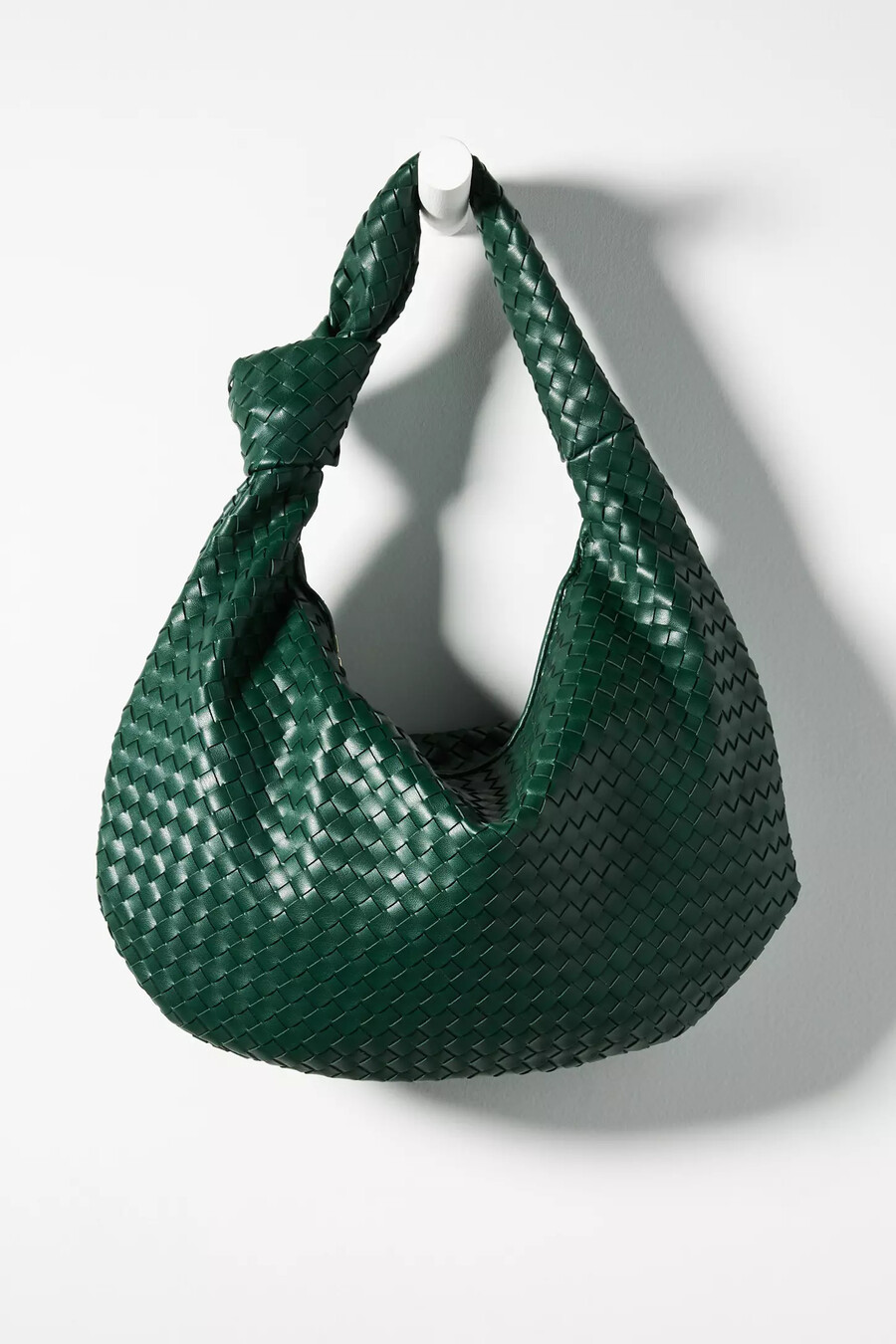 bolso de hombro grande de piel sintética brigitte de melie bianco
