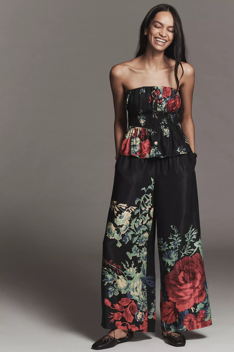 la blusa sedosa sin tirantes somerset