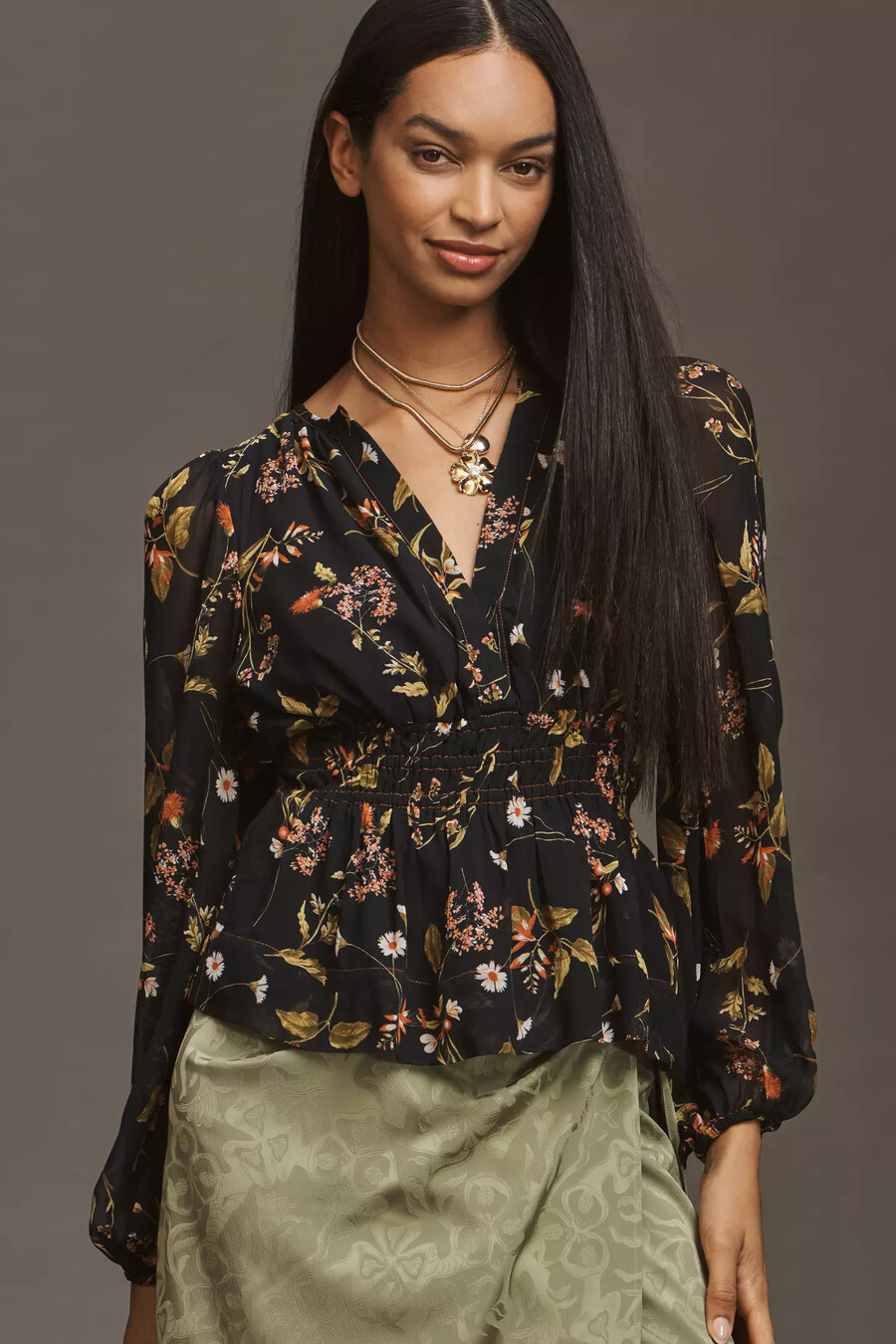 la blusa de manga larga somerset