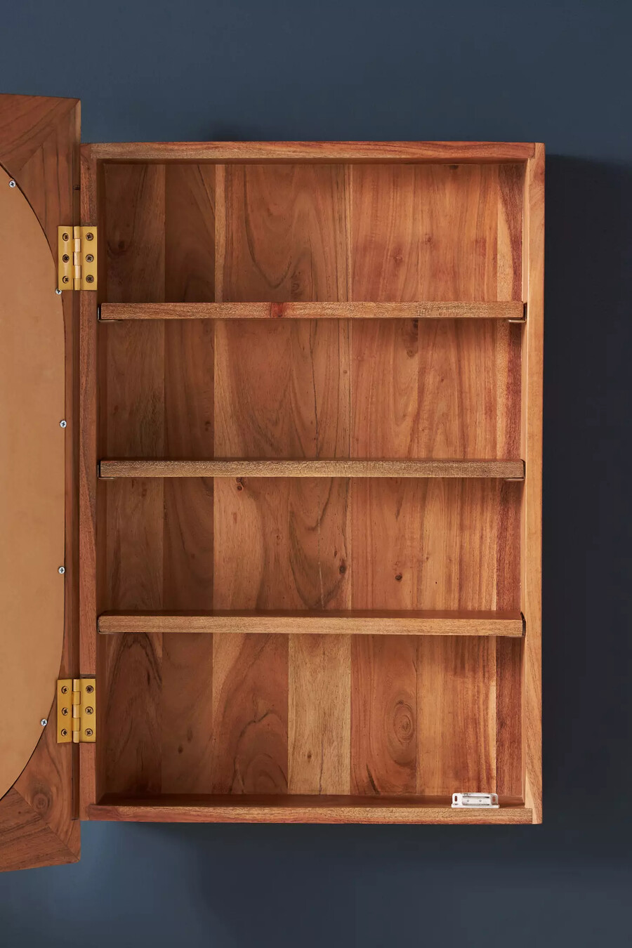armario de baño de pared con espejo de madera de acacia marta