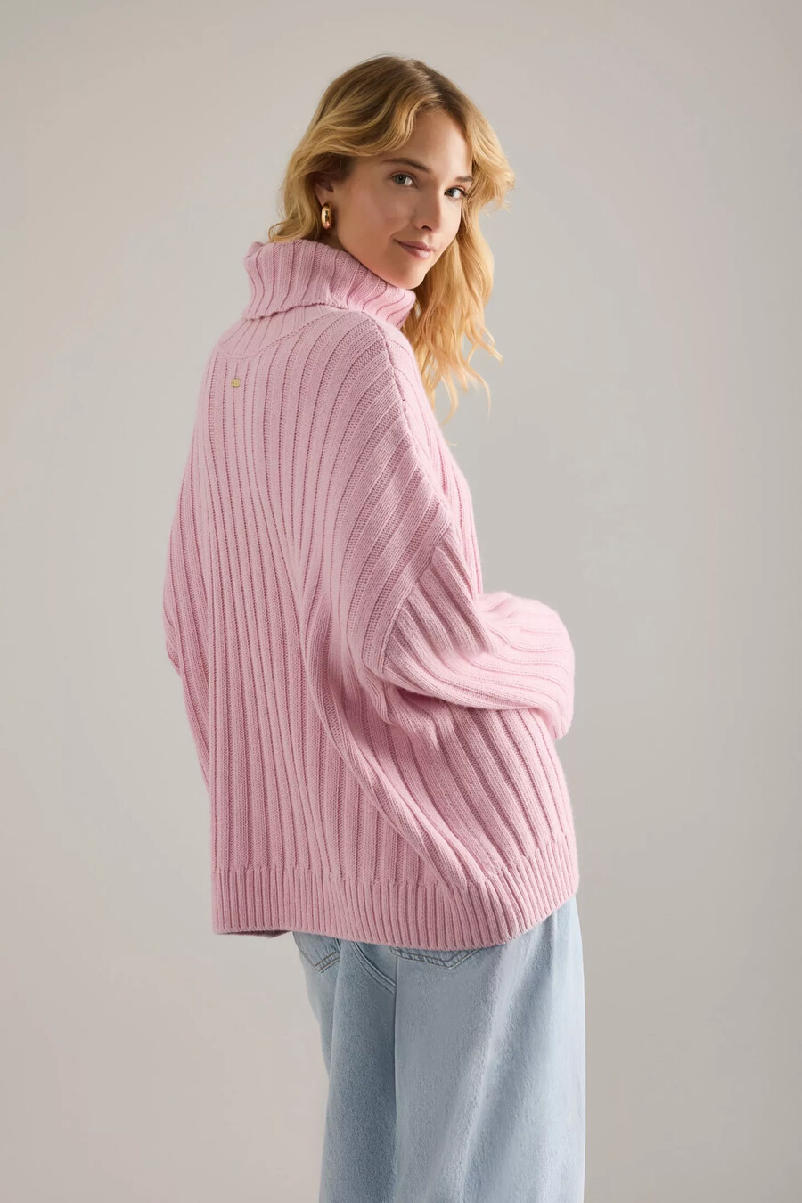 jersey de canalé con cuello vuelto maeve de barbour