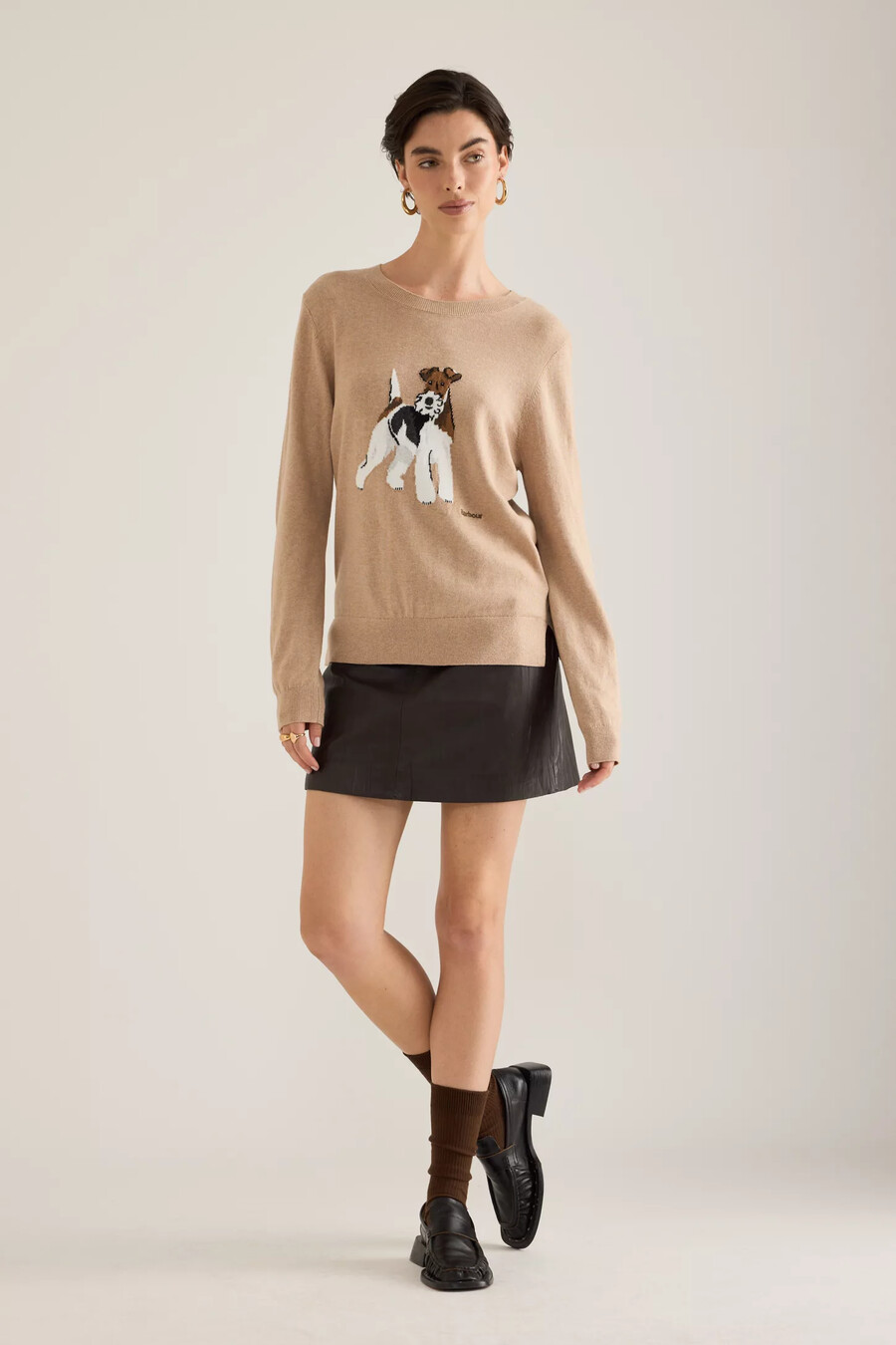 jersey de algodón y cachemir barbour fareham