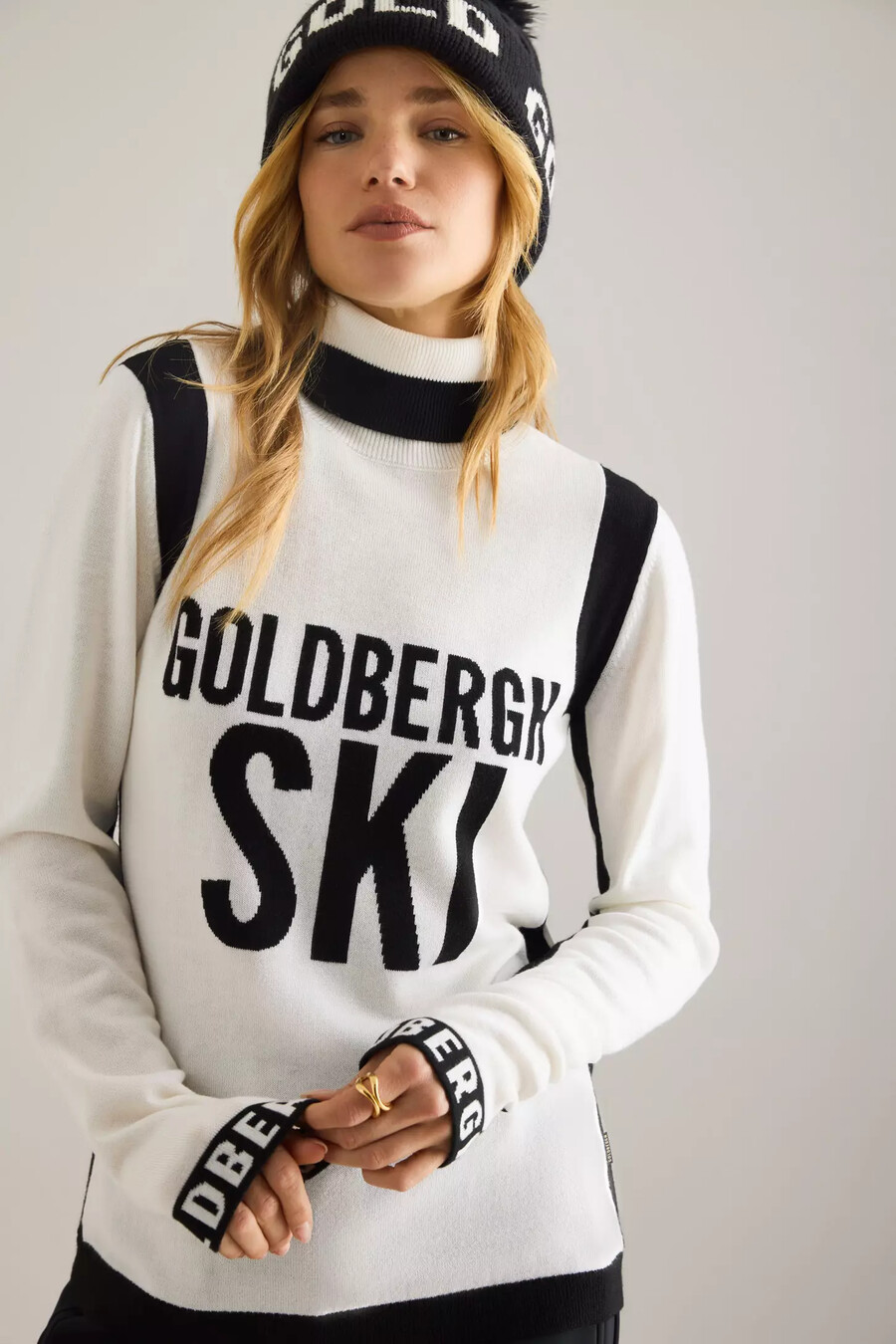 jersey de mezcla de lana de manga larga noemi de goldbergh
