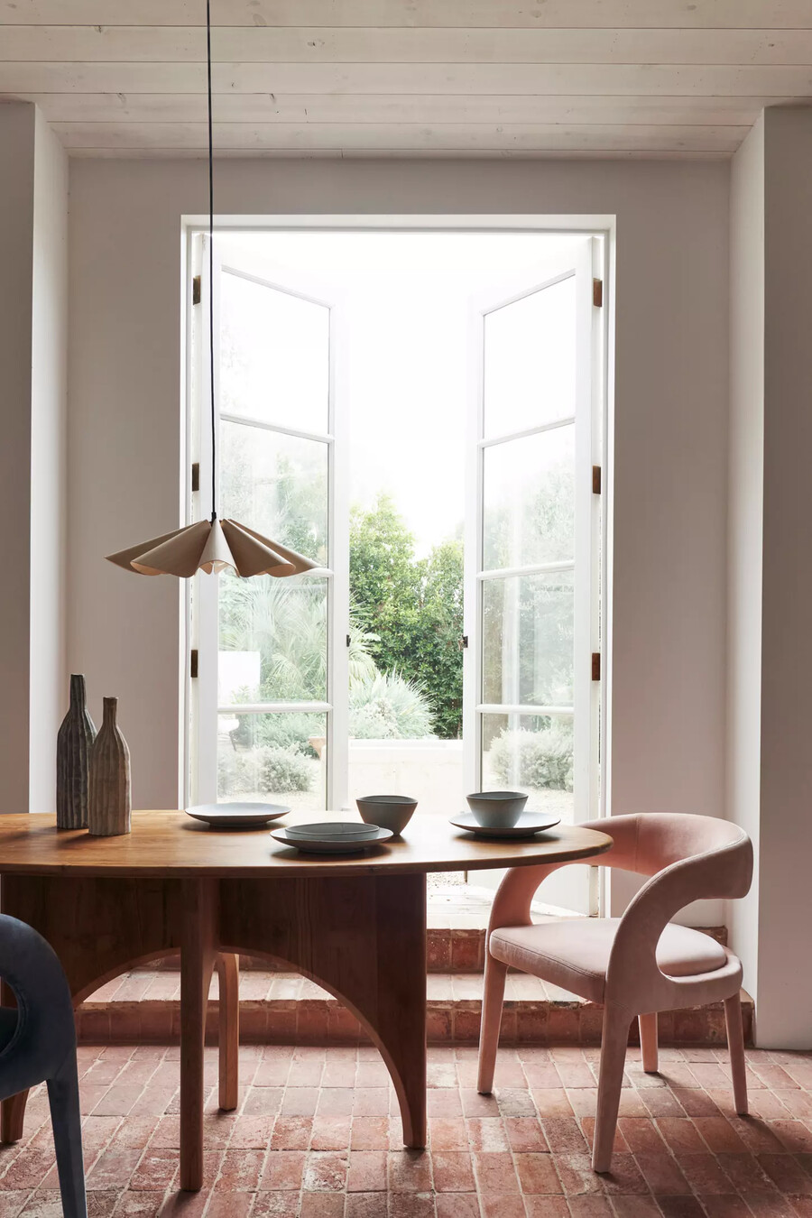 silla de comedor hagen de terciopelo
