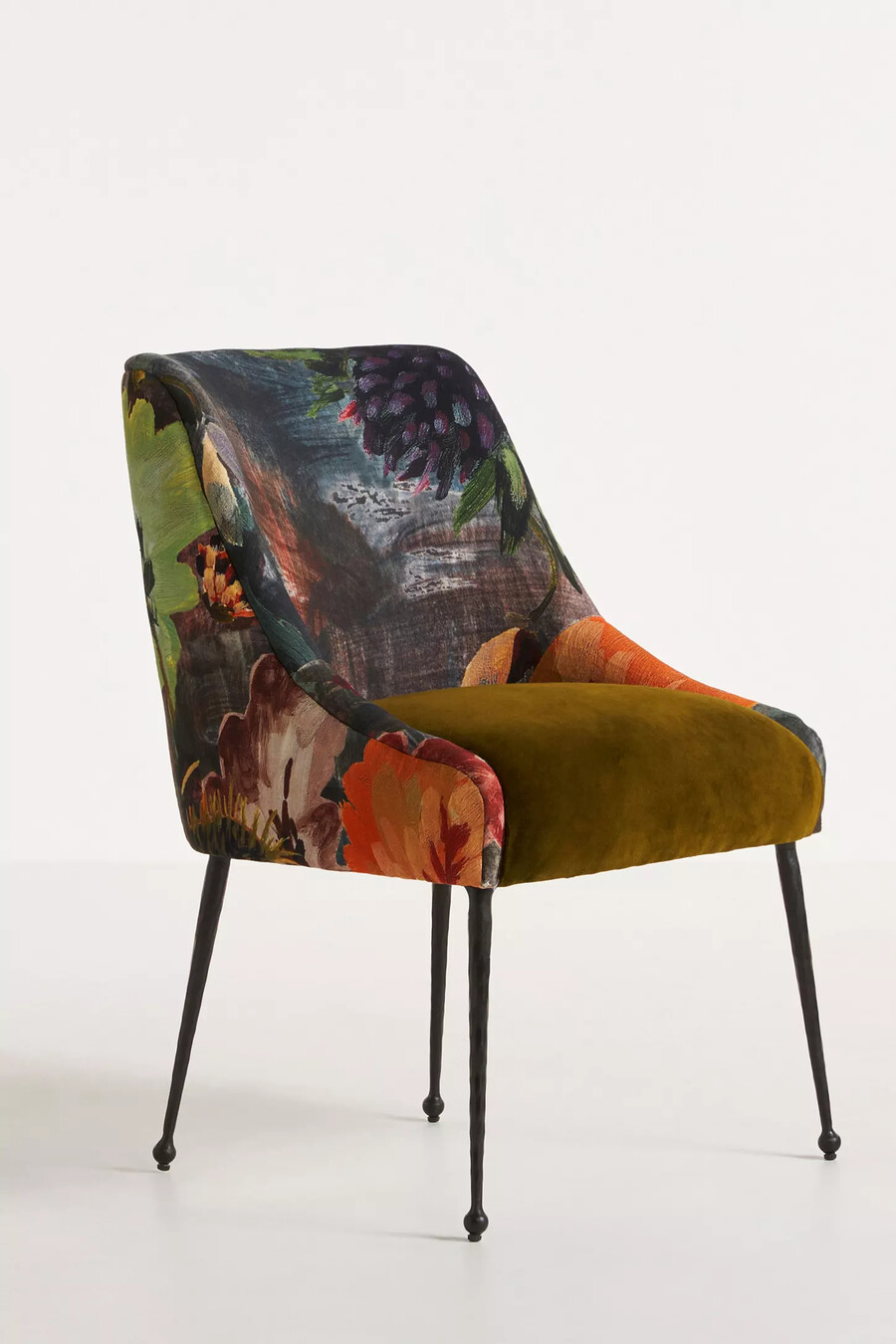 silla de comedor de terciopelo lena elowen