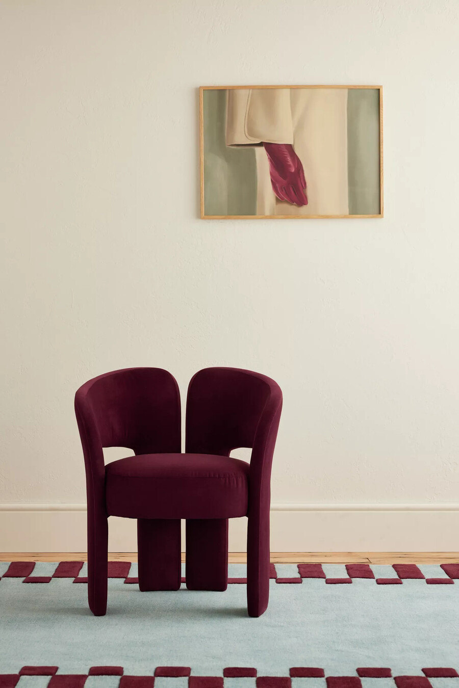 silla de comedor de terciopelo celeste