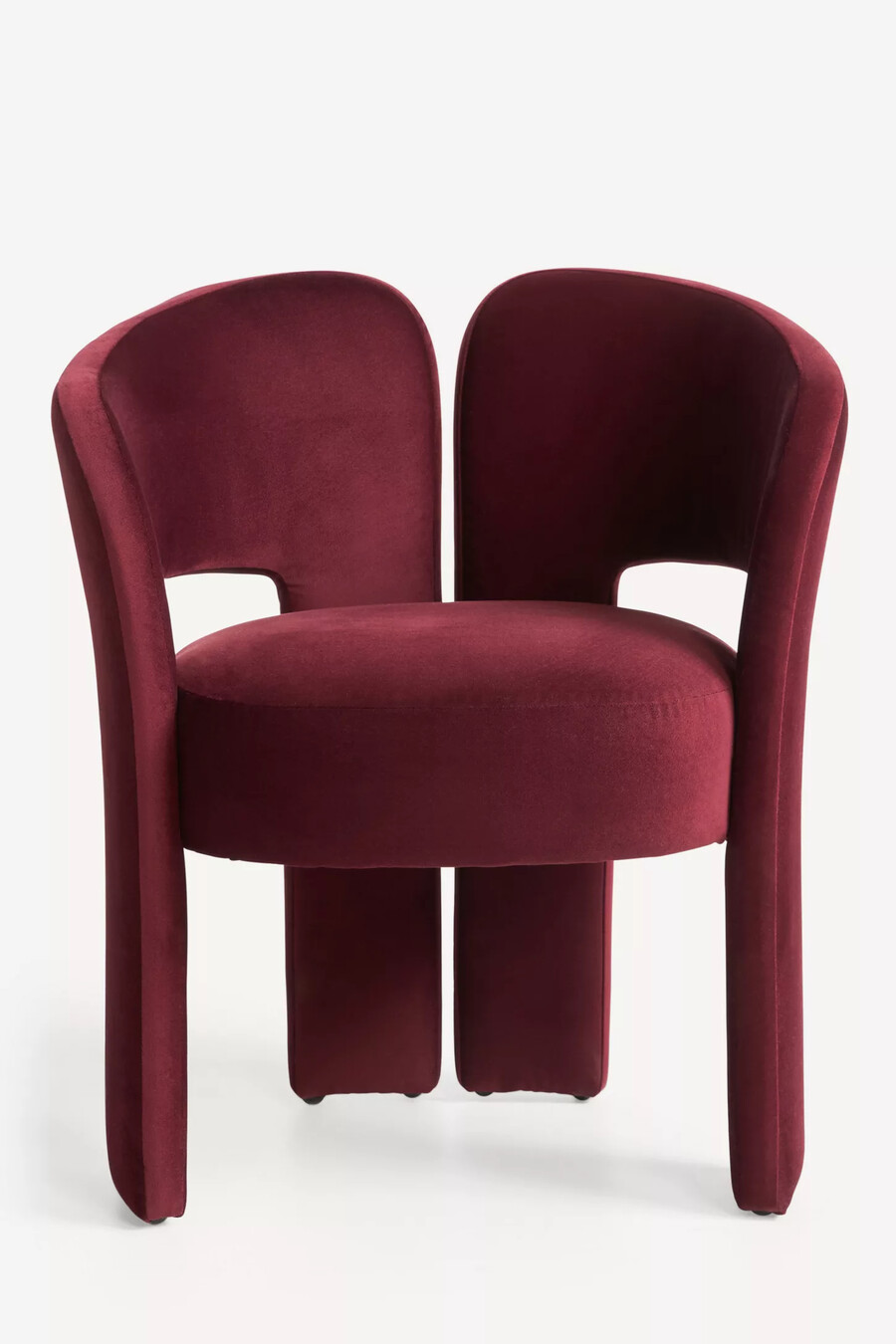 silla de comedor de terciopelo celeste
