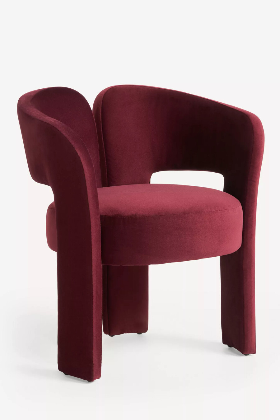 silla de comedor de terciopelo celeste