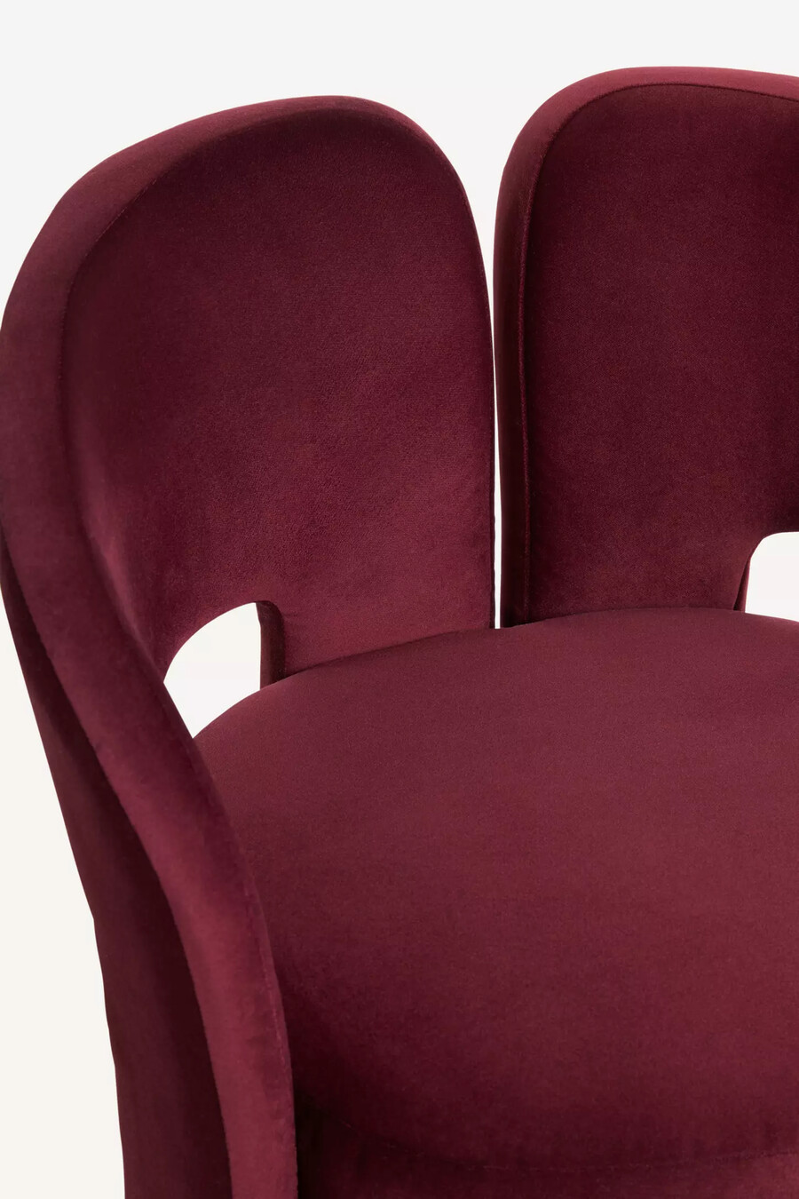 silla de comedor de terciopelo celeste
