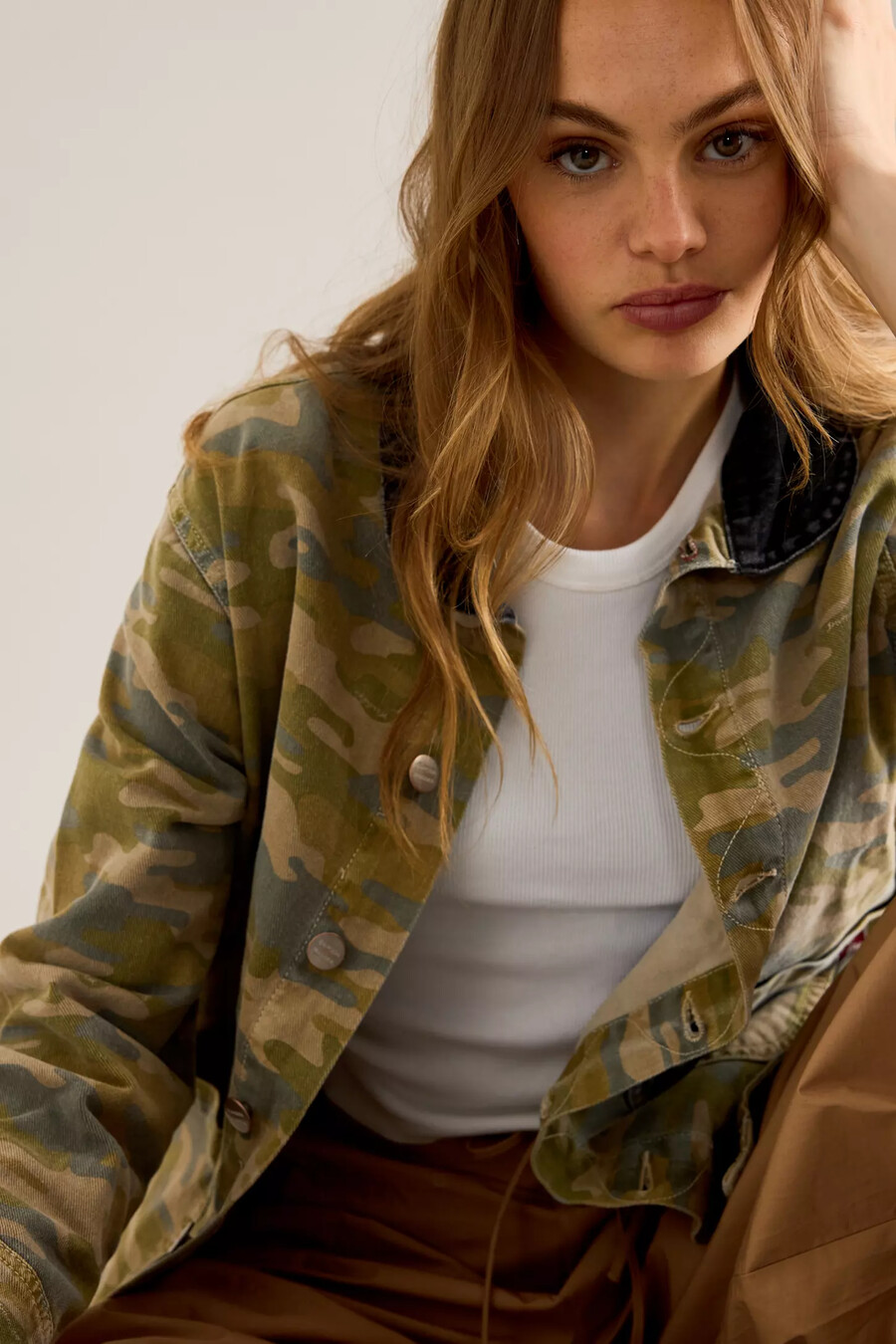 chaqueta de camuflaje francis de damson madder