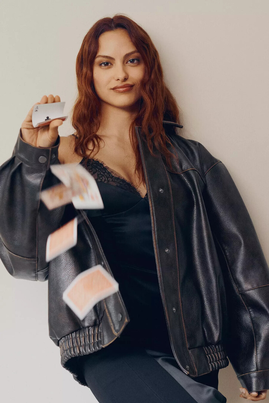 chaqueta extragrande de piel sintética lavada pilcro
