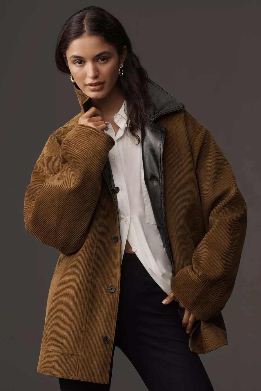 chaqueta de trabajo de charol maeve