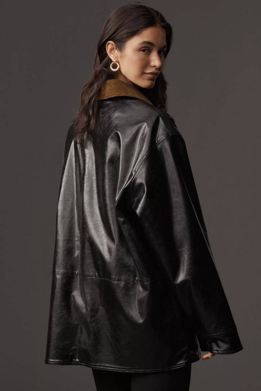 chaqueta de trabajo de charol maeve
