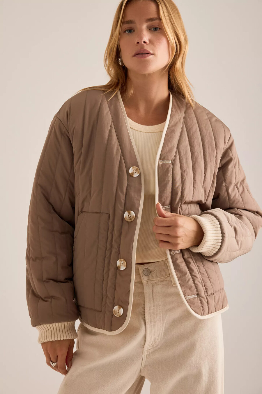 chaqueta reversible varley drew