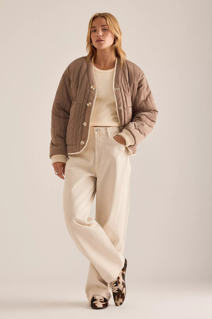 chaqueta reversible varley drew