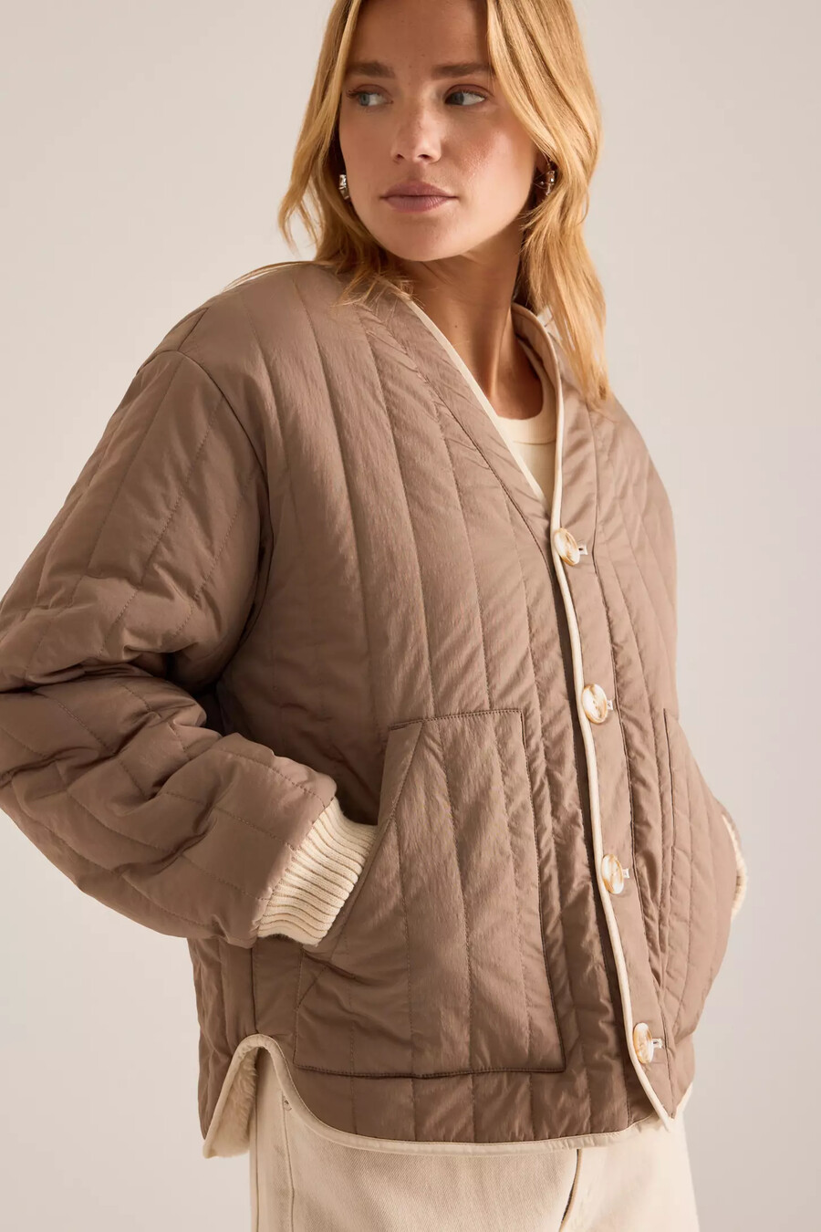 chaqueta reversible varley drew