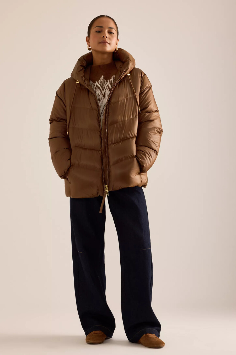 chaqueta ligera de plumón varley madelina