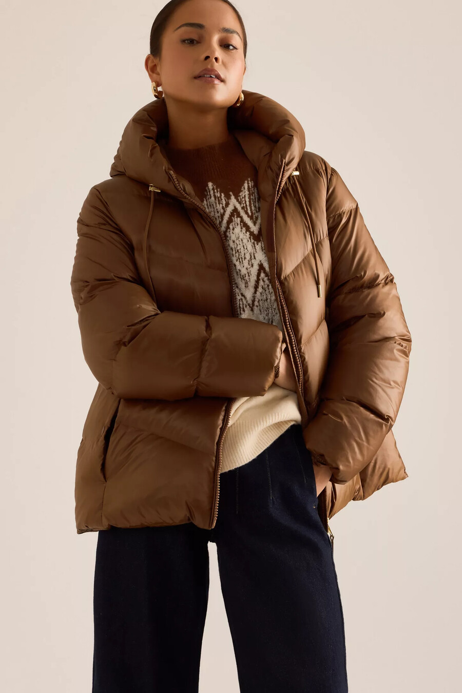 chaqueta ligera de plumón varley madelina