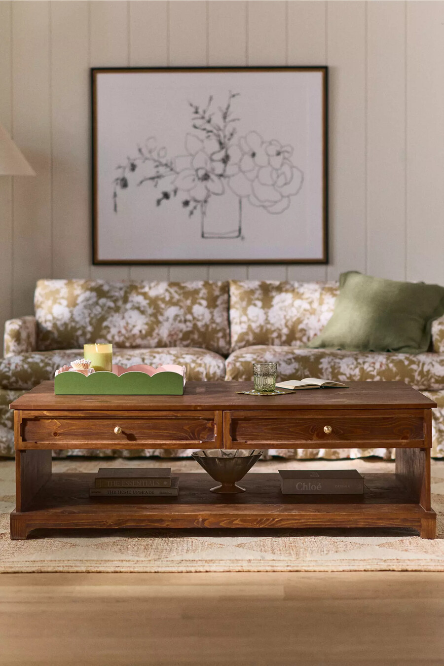 mesa de centro de madera whitney