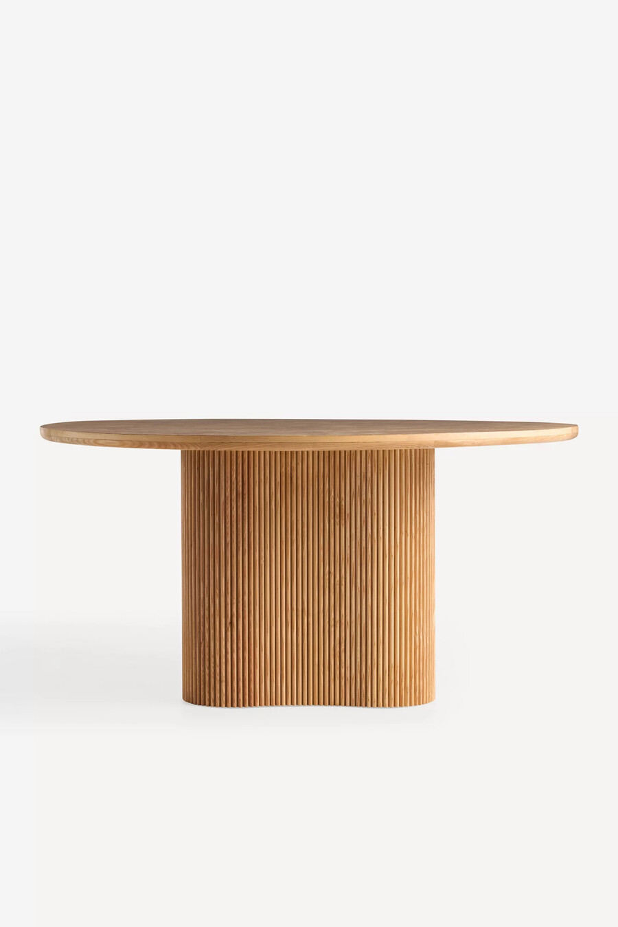mesa de comedor redonda de madera scout