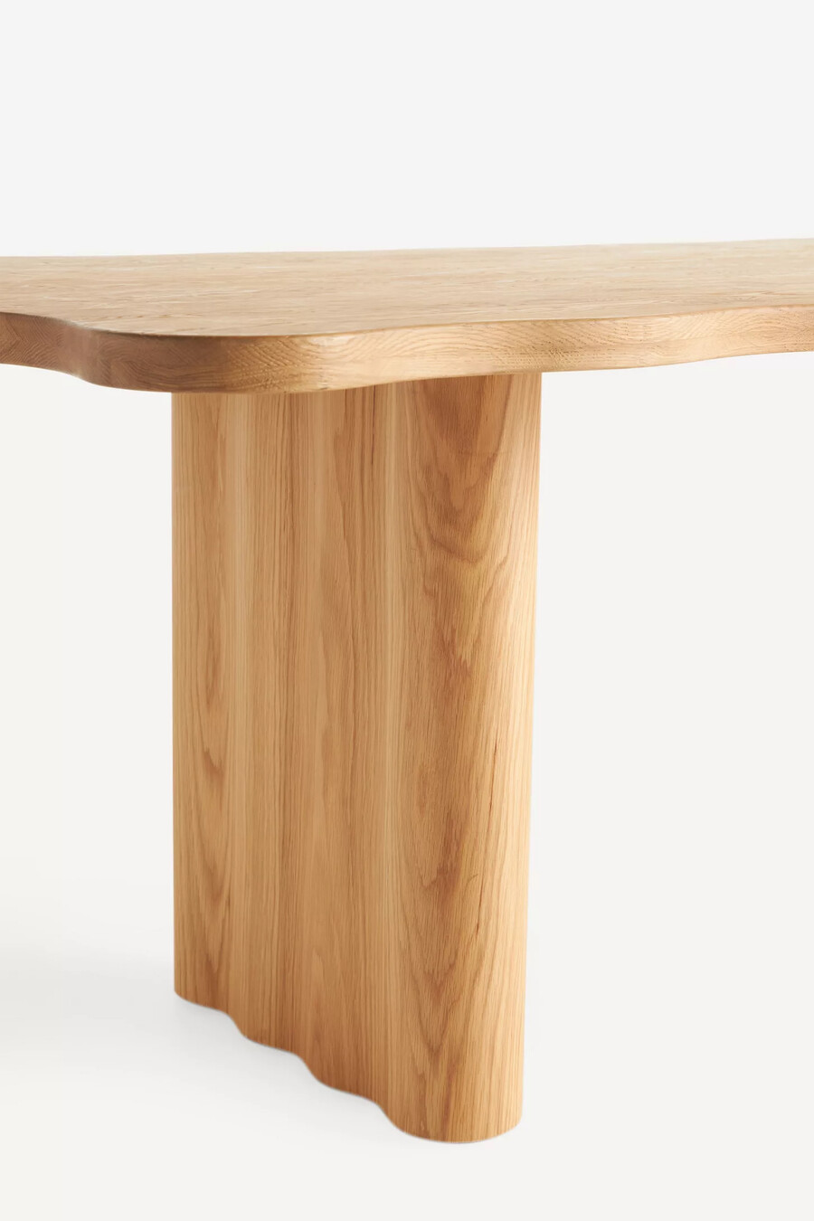 mesa de comedor rectangular de roble caldwell