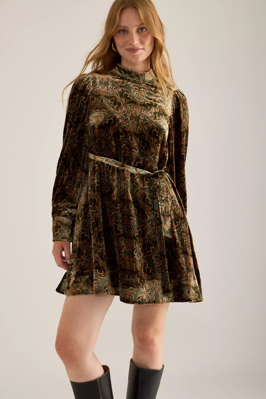 vestido mini ana-clara de barbour x farm rio