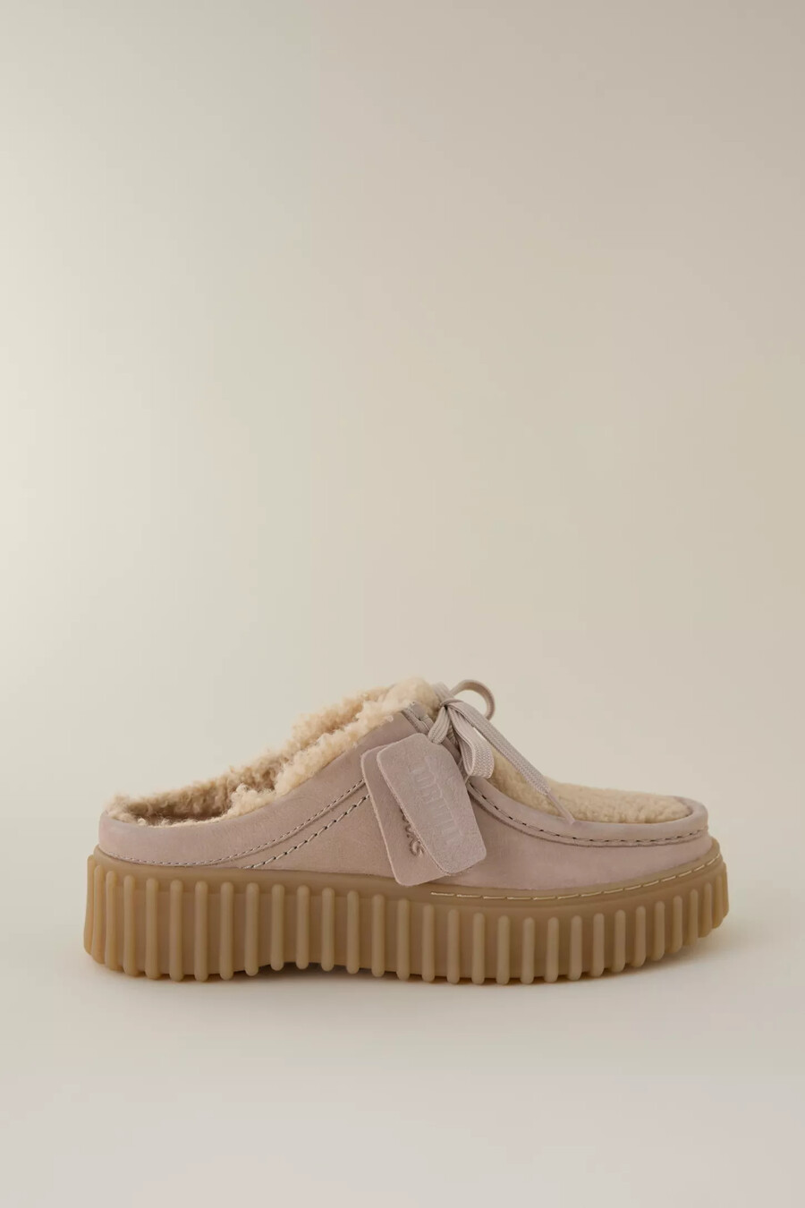 clarks shearling torhill mules