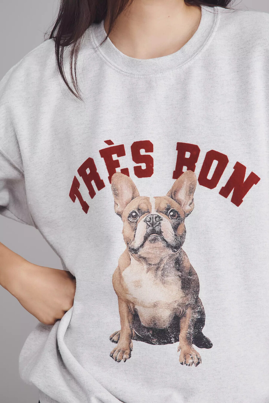 sudadera con estampado de perros de anthropologie