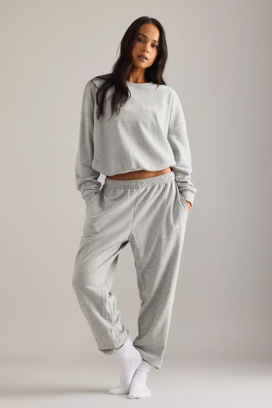 sudadera corta de calvin klein