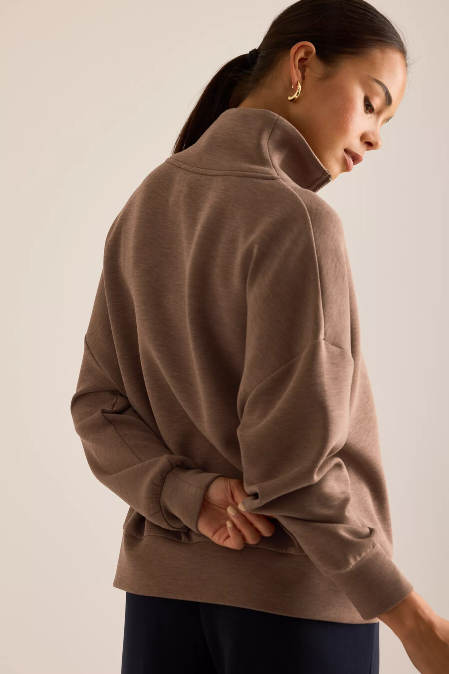 sudadera con media cremallera varley hawley