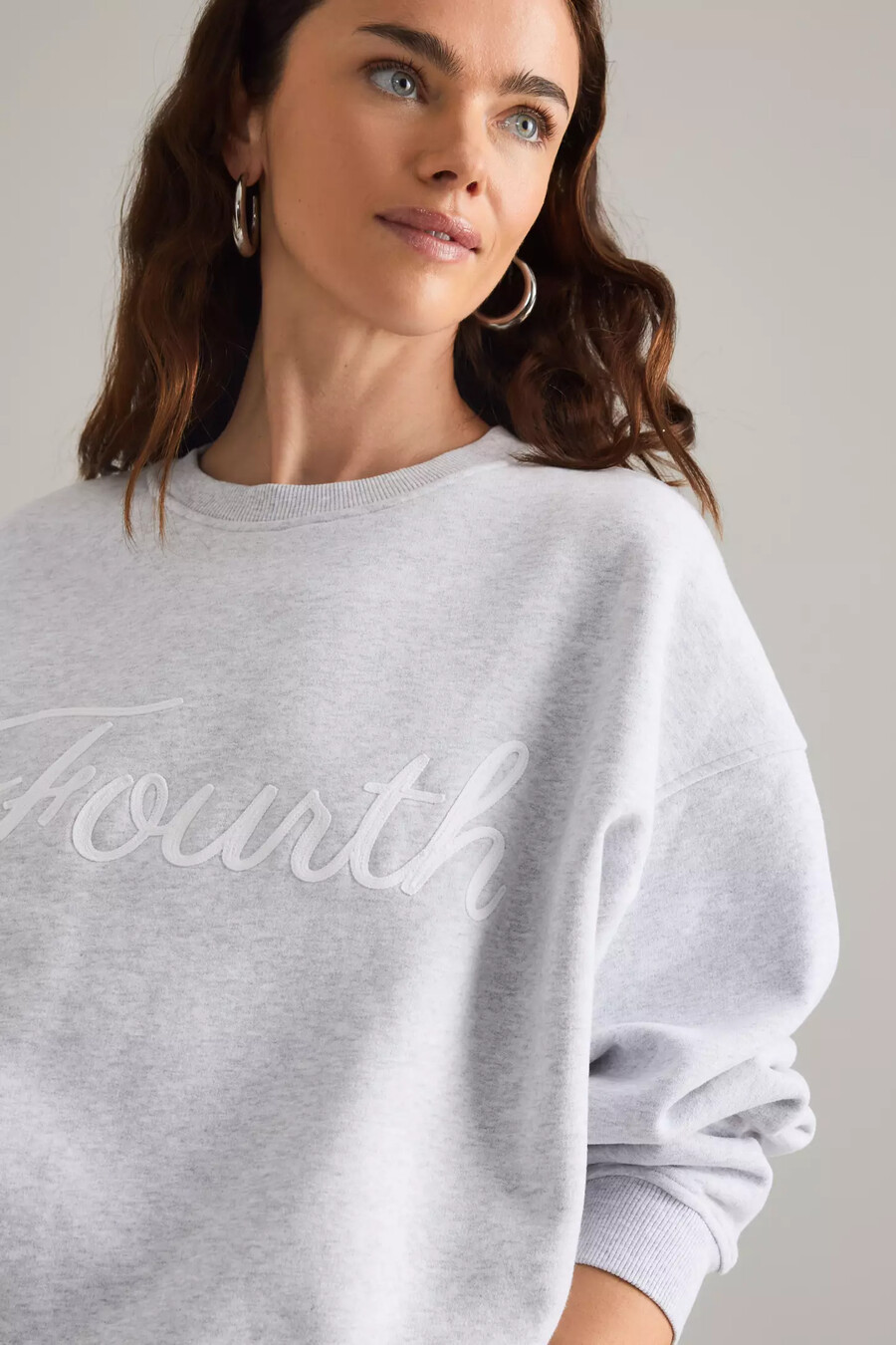 sudadera con eslogan 4th reckless fourth script
