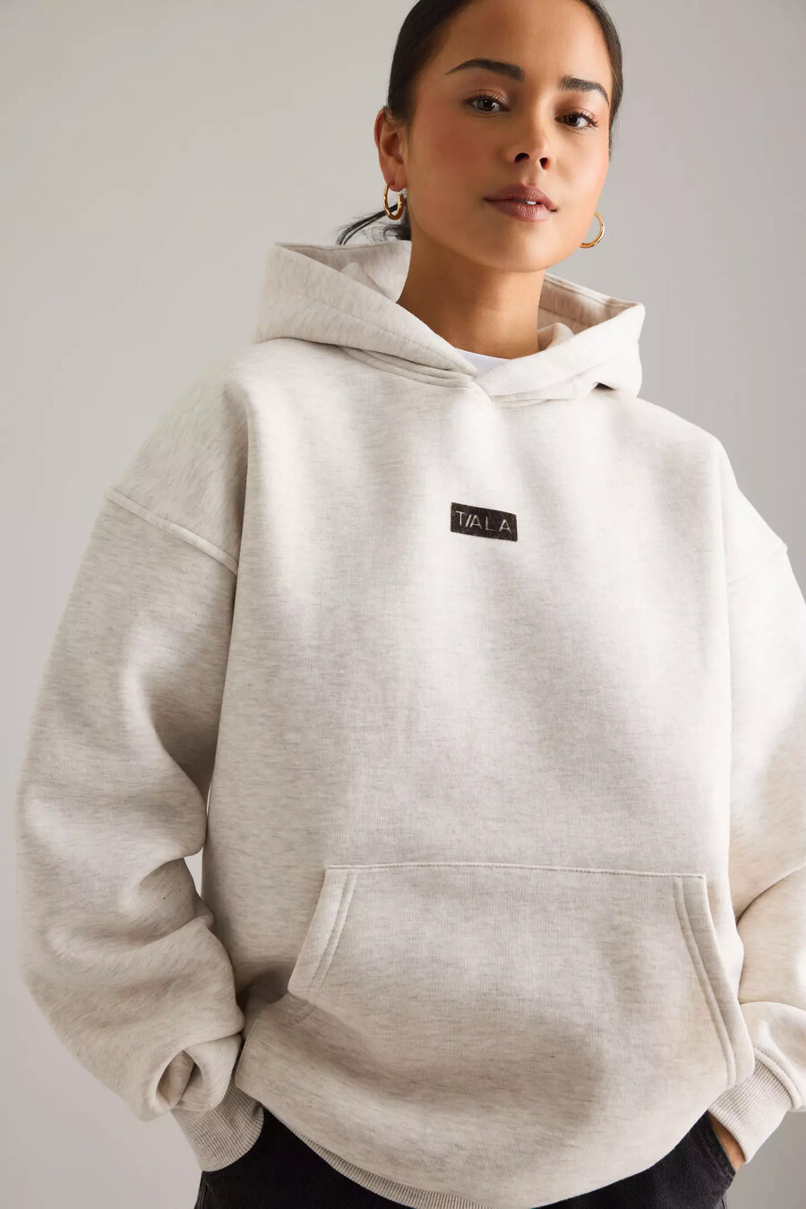 sudadera con capucha extragrande con gráfico para exteriores tala