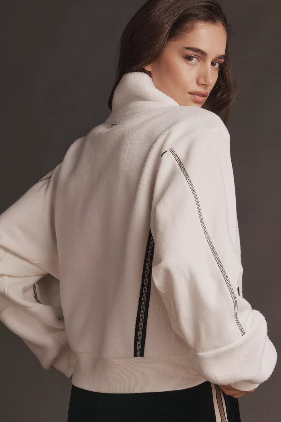 sudadera polar con media cremallera daily practice