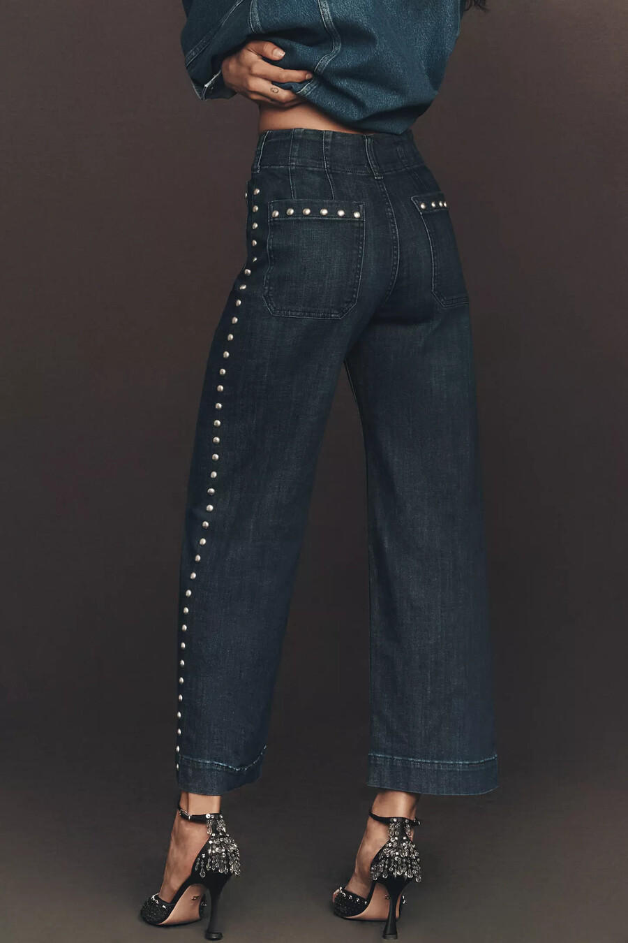 los jeans anchos colette crop de maeve
