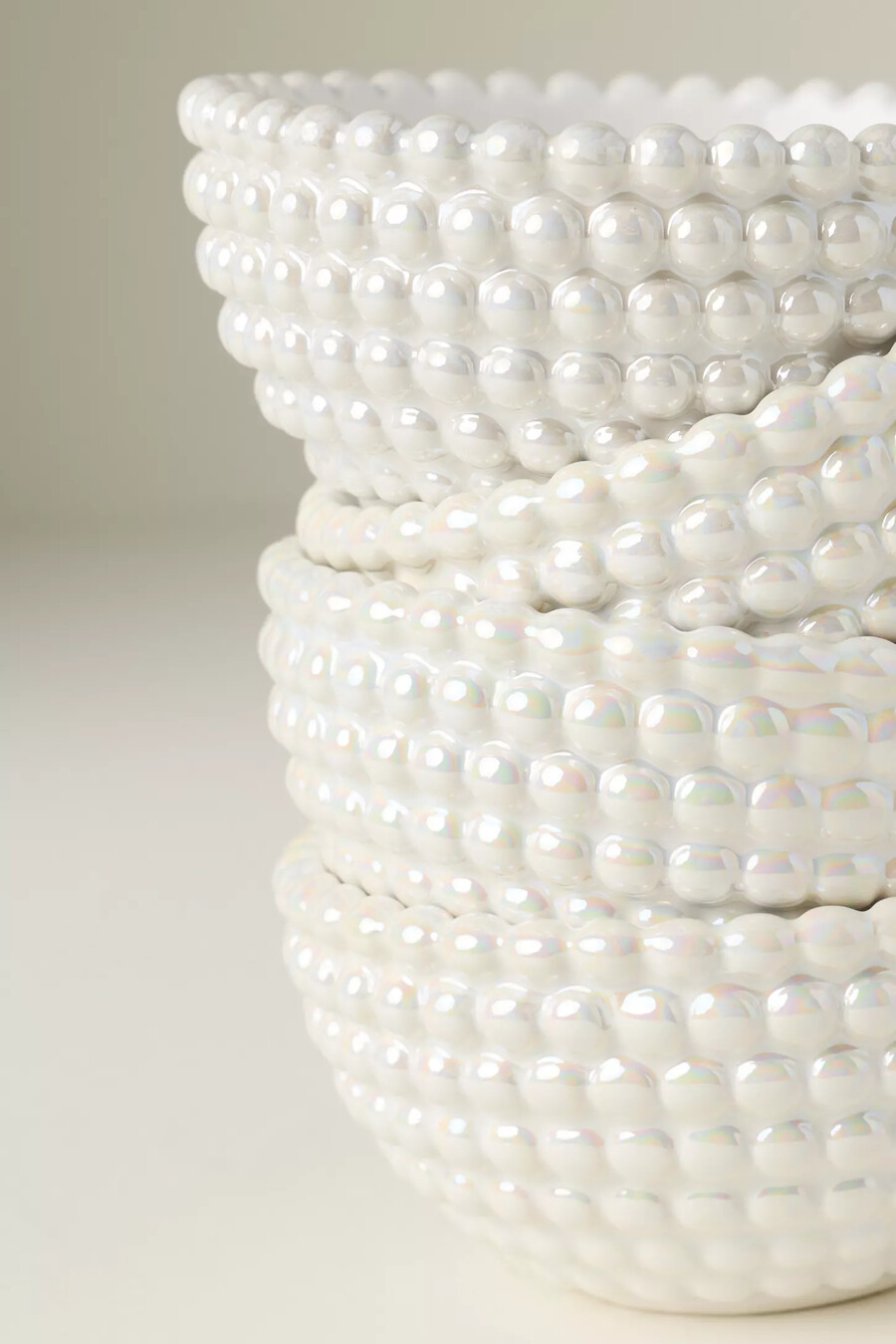 cuencos para frutos secos de gres perla juego de 4