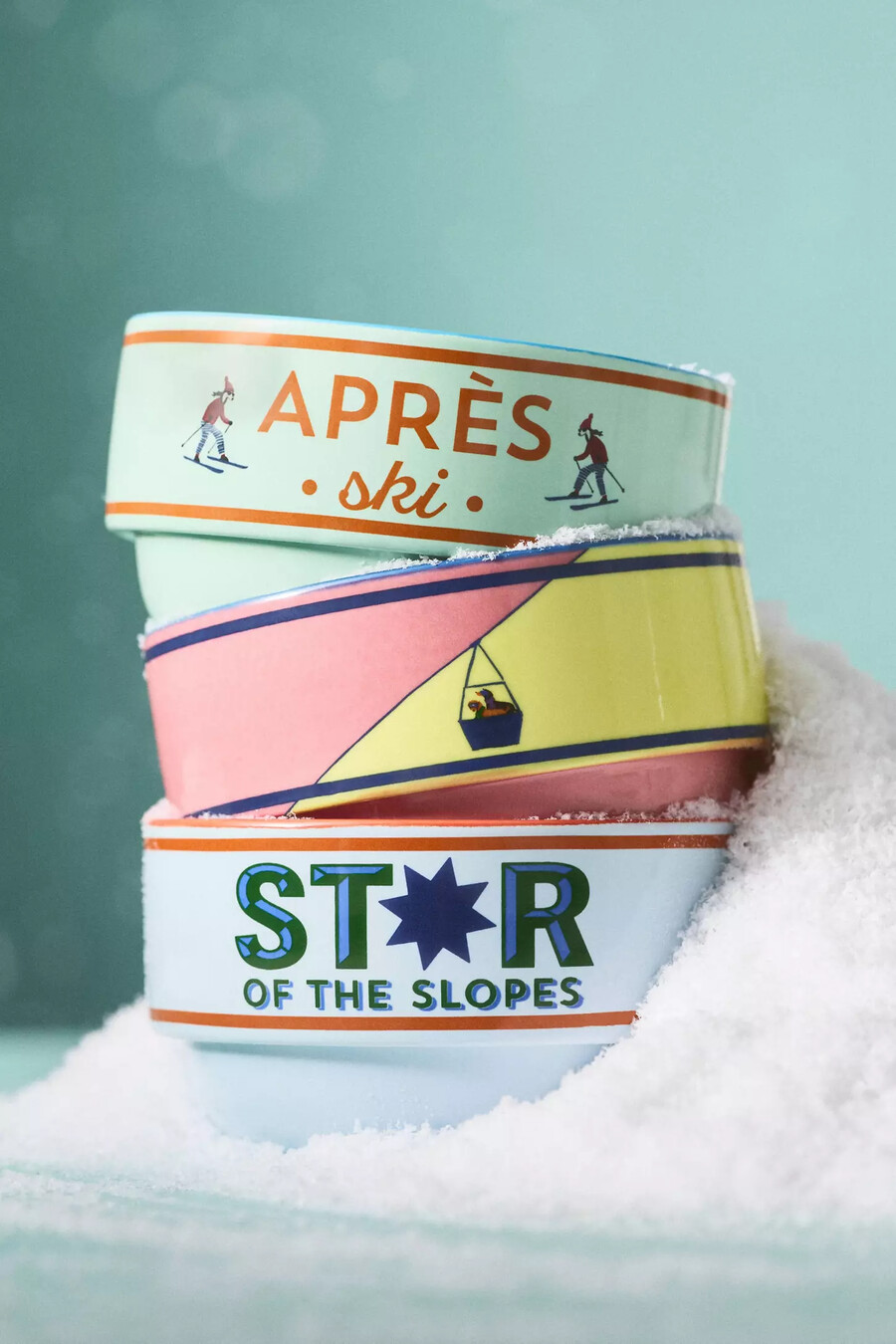 cuenco para frutos secos de gres pintado a mano après ski
