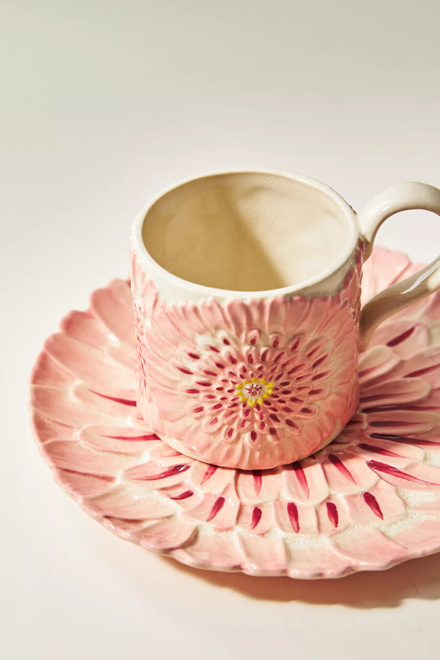 taza floral de nenúfar