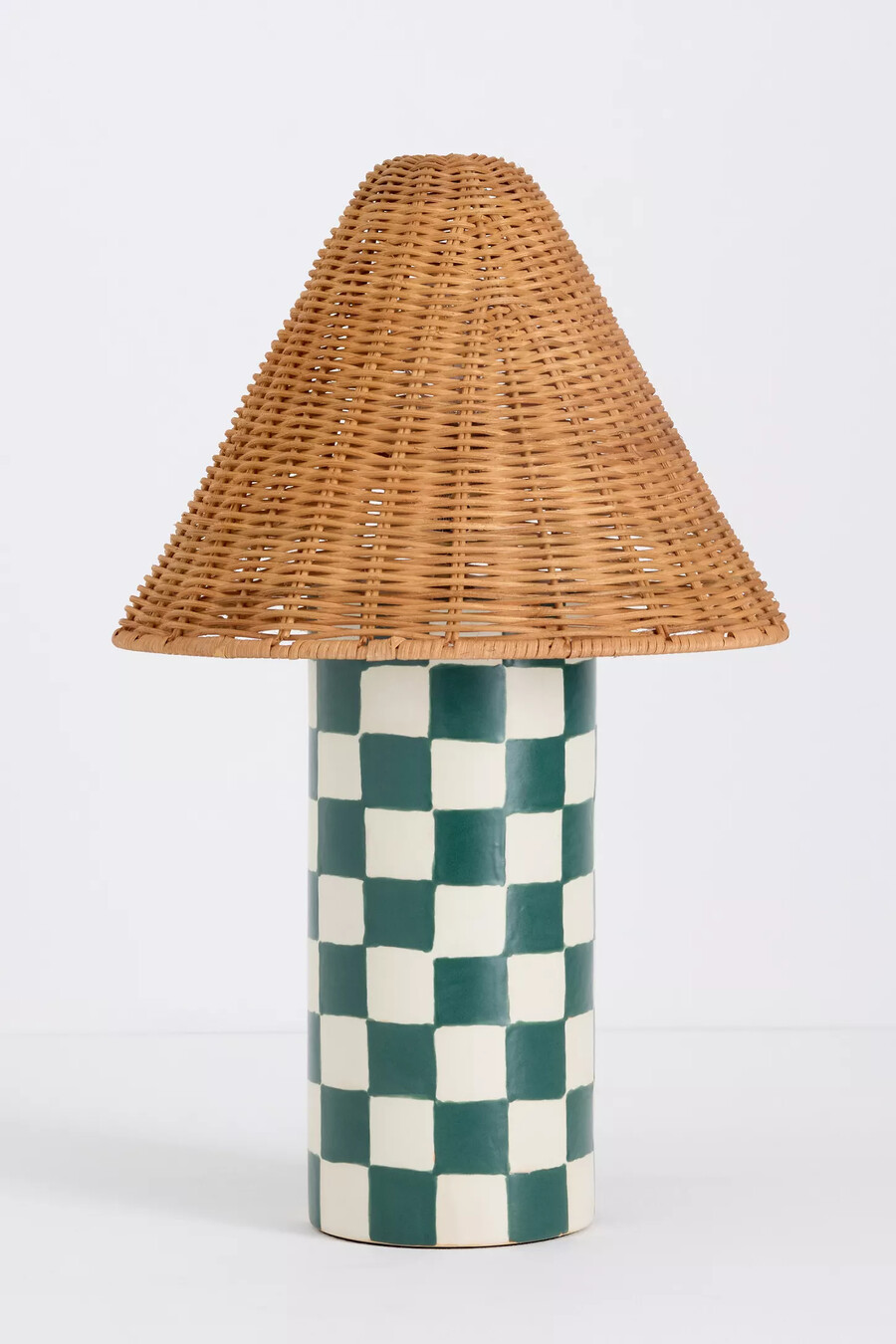 lámpara de mesa a cuadros merve kahraman