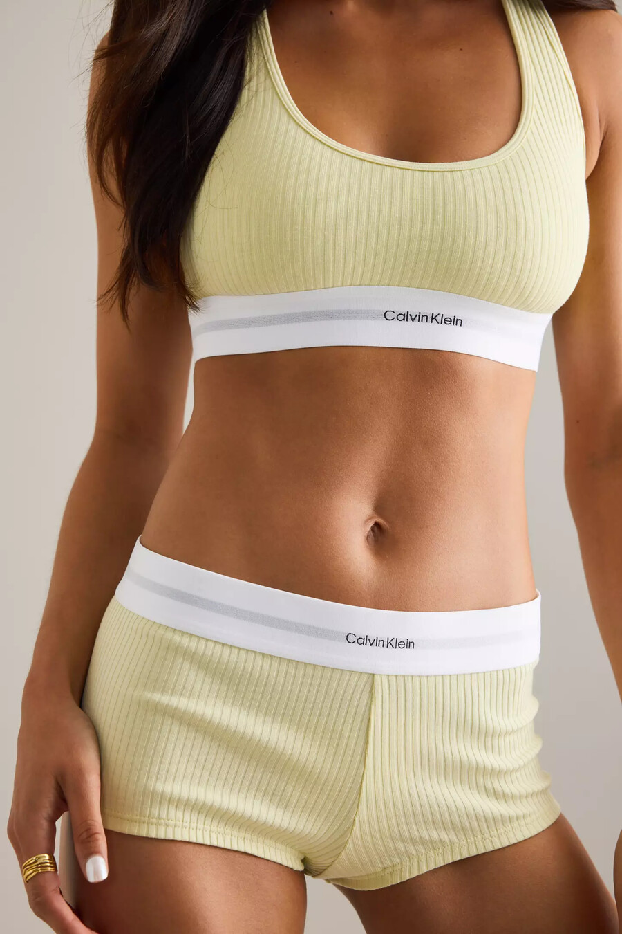 bralette con forro ligero de calvin klein