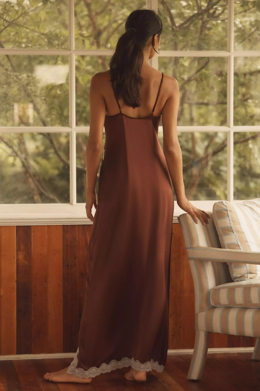 vestido lencero de seda love stories mist
