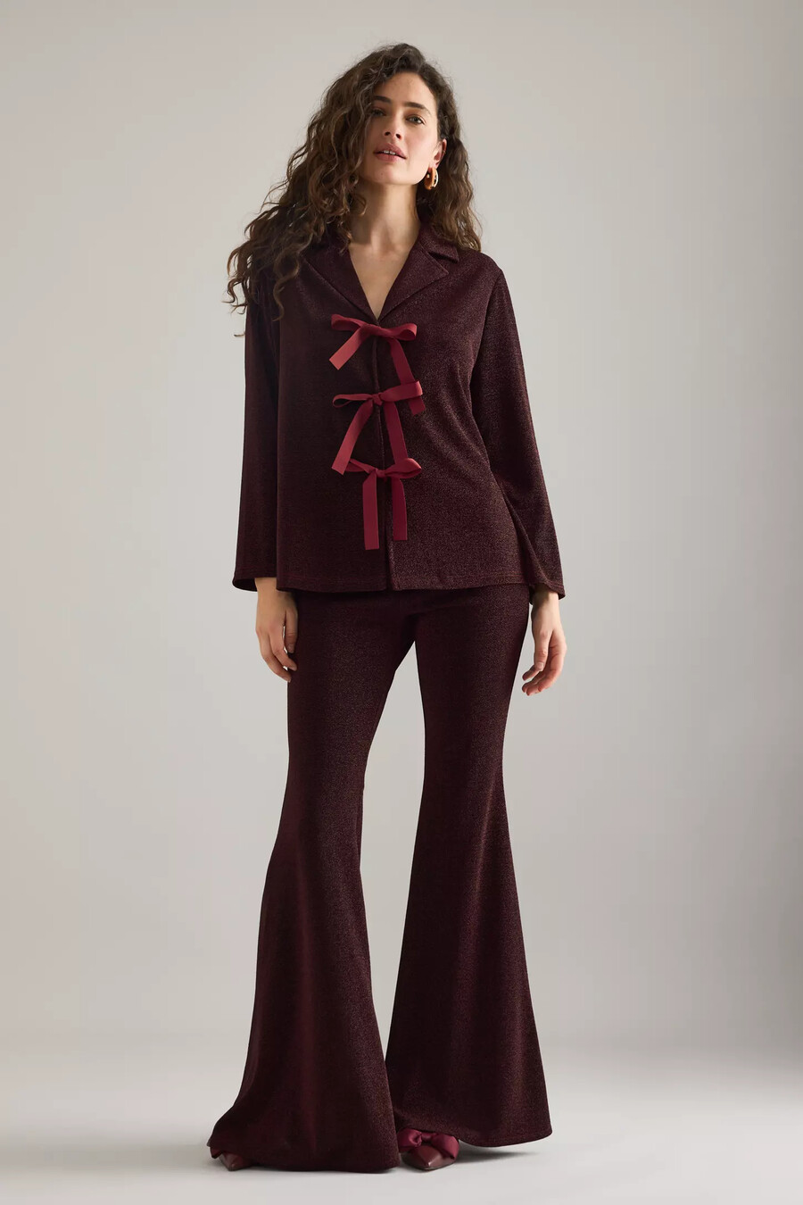traje de estar en casa sleeper stardust lurex
