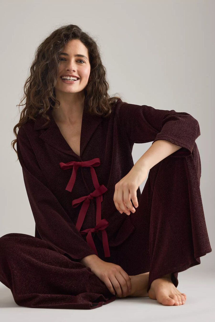traje de estar en casa sleeper stardust lurex