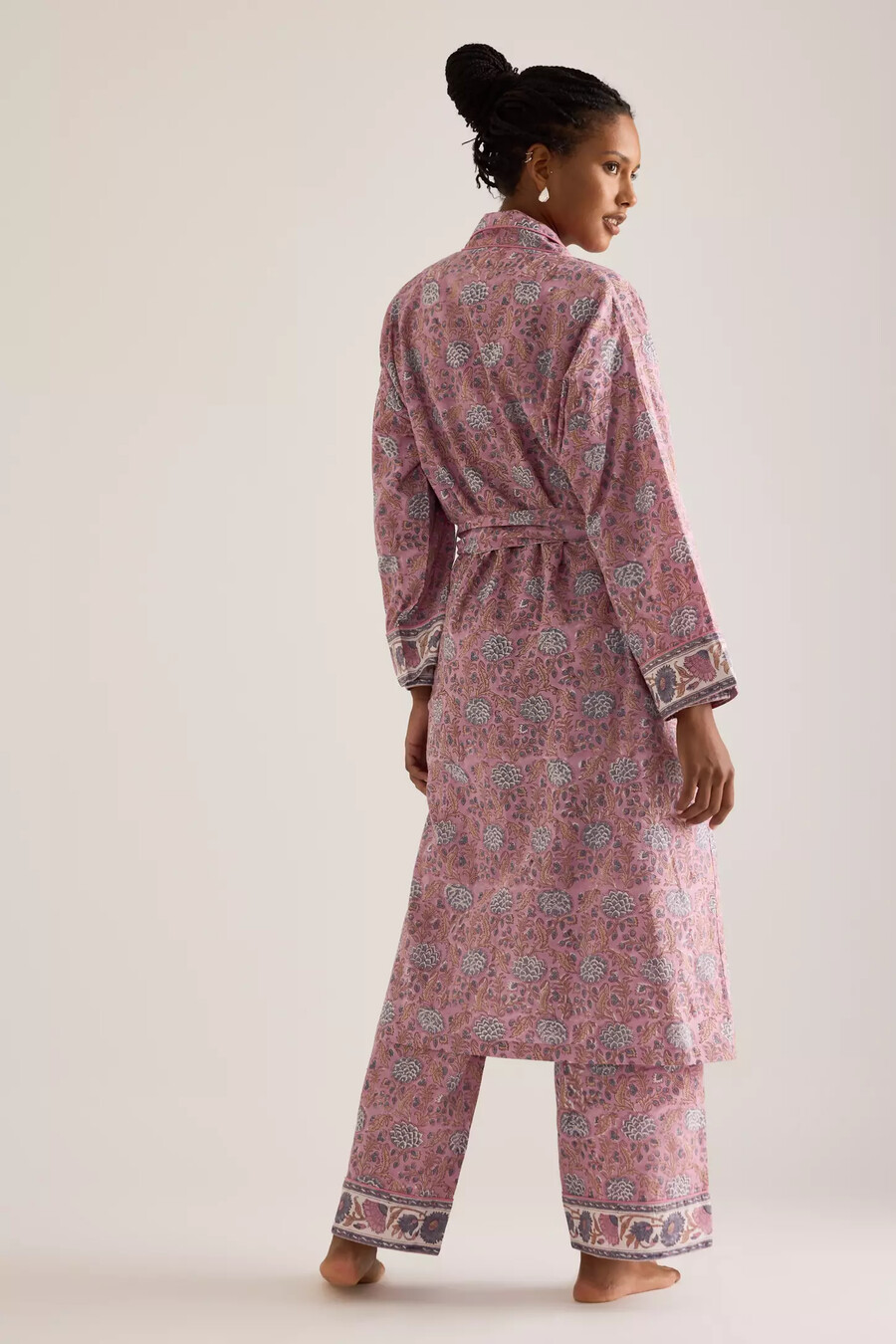 bata con estampado de bloques dilli grey