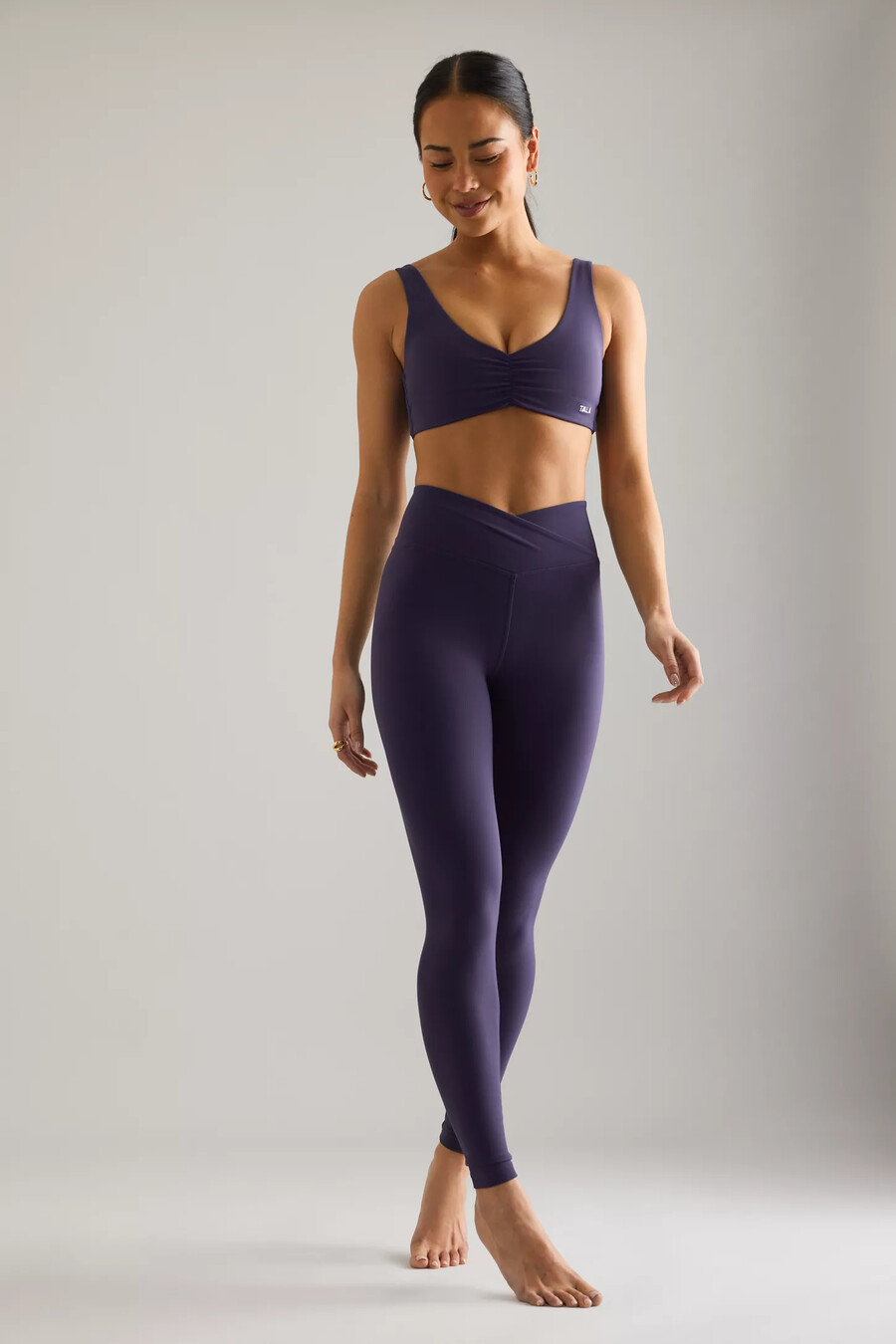 sujetador deportivo tala dayflex con parte delantera fruncida