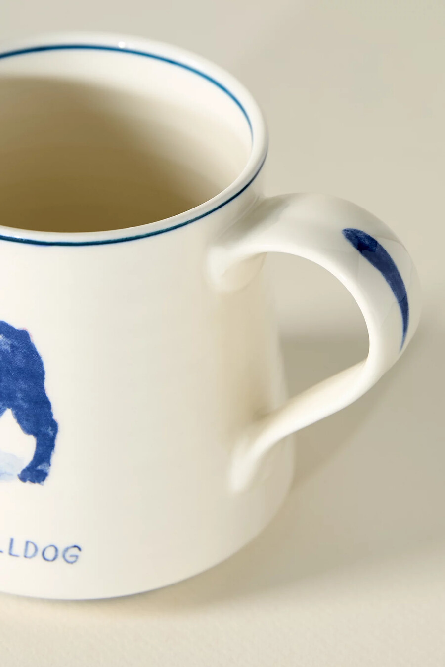 taza de cerámica con forma de perro de molly hatch