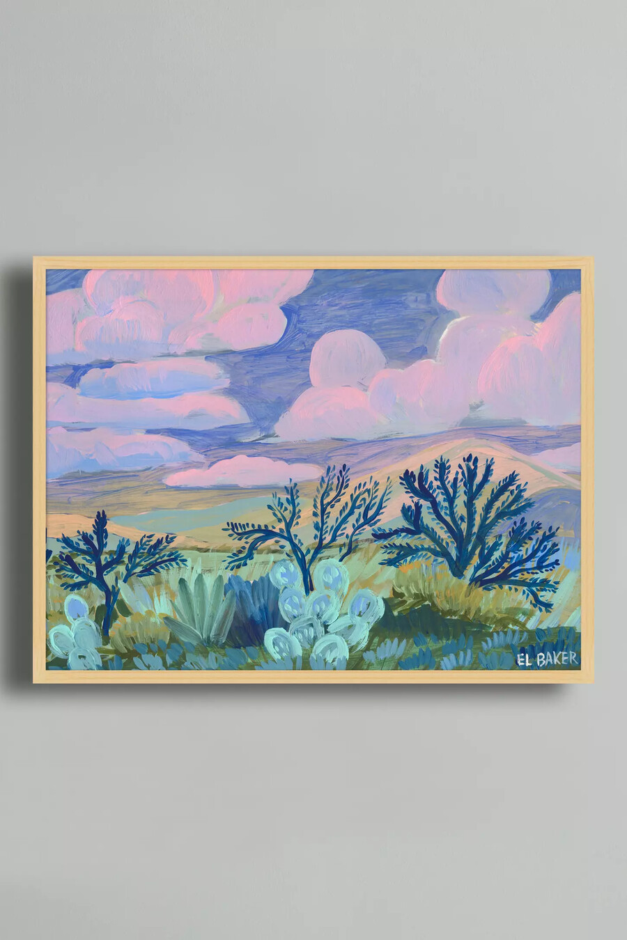 atardecer rosa en texas de eleanor baker wall art