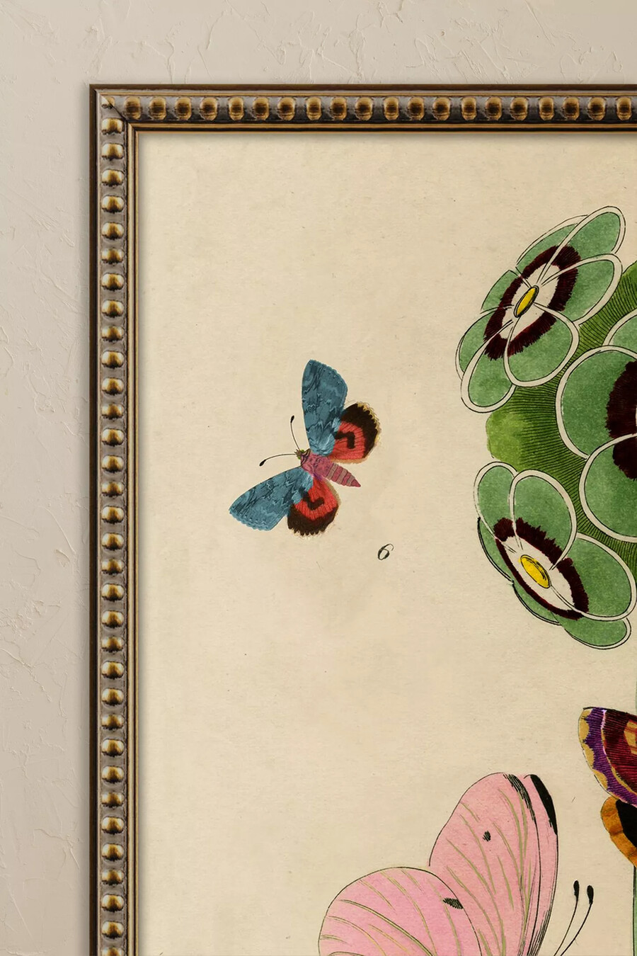 arte de pared enmarcado flor de wyatt landesmann